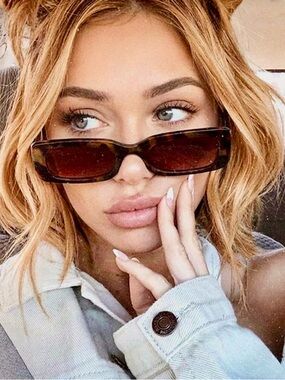 New! Tortoiseshell Rectangular Shaped Sunglasses (NWT)